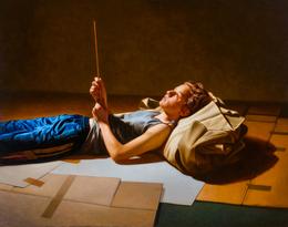 &raquo;St. Sebastian&laquo; 2019, oil on canvas, 110 x 140 cm