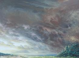 &raquo;Schlacht um die Leipziger Tieflandsbucht&laquo; 2015, oil on canvas, 120 x 164 cm