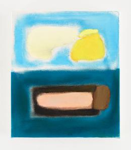 Juliette Sturl&egrave;se &raquo;On part &agrave; la mer&laquo; 2022. Oil, beeswax on canvas, 36x30cm
