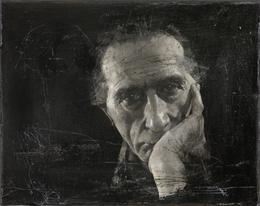 ohne Titel (Duchamp) 2020. &Ouml;l auf Leinwand, 24 x 30 cm