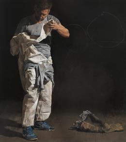 ohne Titel, 2017, Öl auf Leinwand, 90 x 80 cm