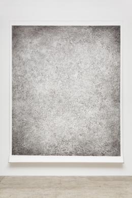 &raquo;Granulation&laquo; 2015, Pigment auf Papier, 355 x 272 cm