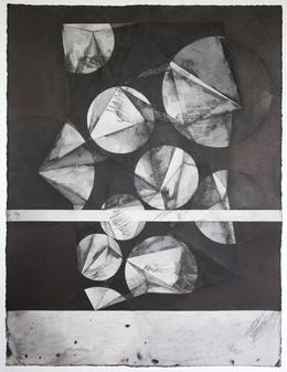 &raquo;Soft Points&laquo; 2021. Ink on watercolour paper, 139.5 x 105 cm