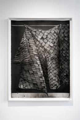 &raquo;Vorhang II&laquo; 2021. Tusche auf Aquarellb&uuml;tten, 139 x 105 cm