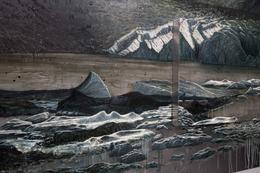 Clemens Tremmel, Der Bruch, 2025. Oil on aluminium, 150 x 200 cm