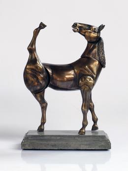&raquo;Pferd&laquo; 2013, Bronze, 35 x 26 x 10 cm