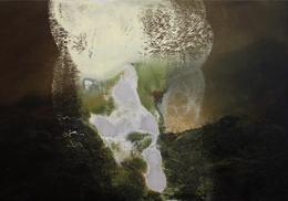 Clemens Tremmel »Island 2« (detail), 2014, oil on wood, 48 x 75 cm