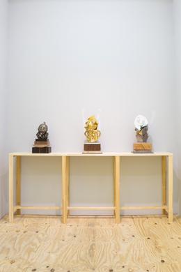 Sebastian Neeb &raquo;The Problem with the wooden Wurst&laquo; Ausstellungsansicht . maerzgalerie Berlin