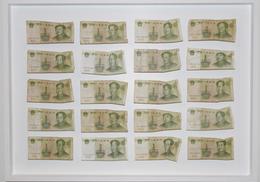 Wilhelm Frederking »die 20 ungeliebten Brüder Maos« 2013, folded bank notes