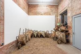 Ibrahim Mahama »Vanishing Points. 2014 – 2020« installation view REITER | Leipzig