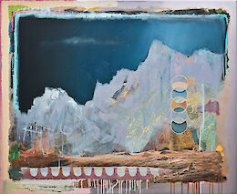 Clemens Tremmel &raquo;Mosaik (4)&laquo; . oil on aluminium . 90 x 110 cm