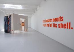 Exhibition at a&amp;o Kunsthalle Leipzig &quot;The lobster needs to get rid of its shell&quot; curated by Kyra Tabea Balderer and Ellen Moeckel
