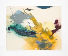 Helen Hu, Cloaked by Noise, 2026. acrylic on canvas, 120 cm x 150 cm